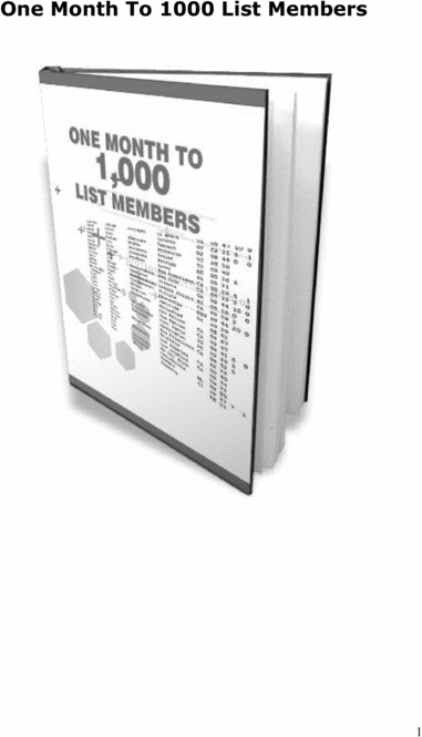 Product picture 1 month to 1000 list members